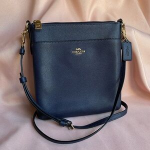 COACH NWOT KITT MESSENGER CROSSBODY IN NAVY